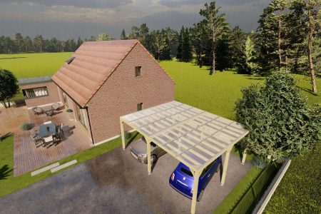 pergola, toiture, bois, Couverture pour protéger