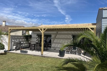pergola en bois, satisfaction avis client