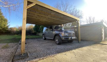 Abri carport en bois