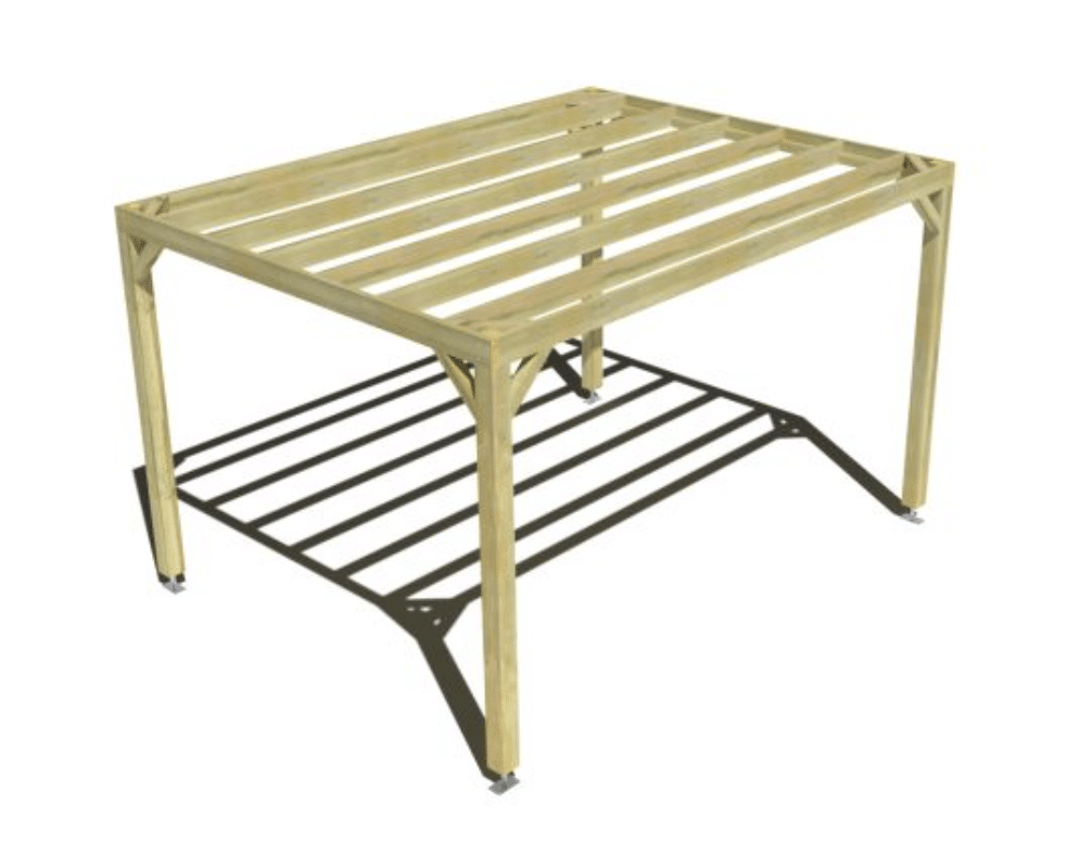 Pergola bois Ma Pergola Bois — modèle adossé