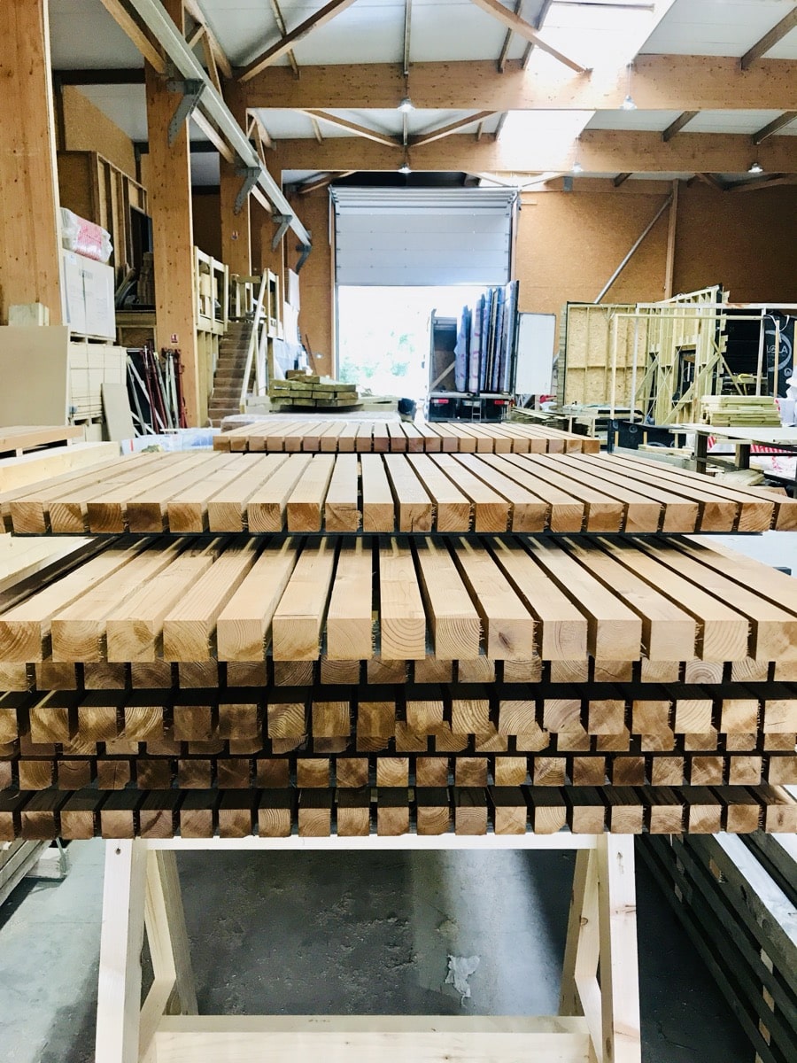 Atelier Illies — usinage pergola Ma Pergola Bois démarre à réception du virement