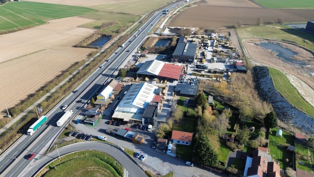 Vue aérienne usine Illies (Nord) - Groupe Destombes