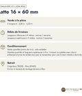 Latte pin 16x60 traitée autoclave vert, standard sans usinage : commande et livraison