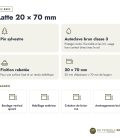 Latte autoclave brune 20x70 en pin sylvestre : caractéristiques