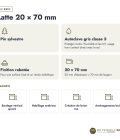 Latte autoclave grise 20x70 en pin raboté : caractéristiques