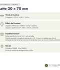Latte autoclave grise 20x70 en pin raboté : commande et livraison