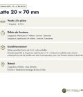 Latte noire 20x70 en pin traité par trempage : commande et livraison