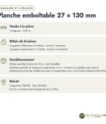 Lame emboîtable grise 27x130, pin traité autoclave gris sans usinage : commande et livraison
