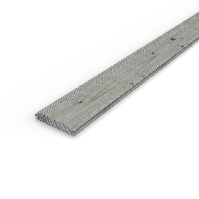 Lame emboîtable grise 27x130, pin traité autoclave gris sans usinage : pièce seule