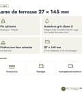 Lame de terrasse grise 27x145 en pin autoclave classe 3, 4,20 ou 5,10 m : en bref