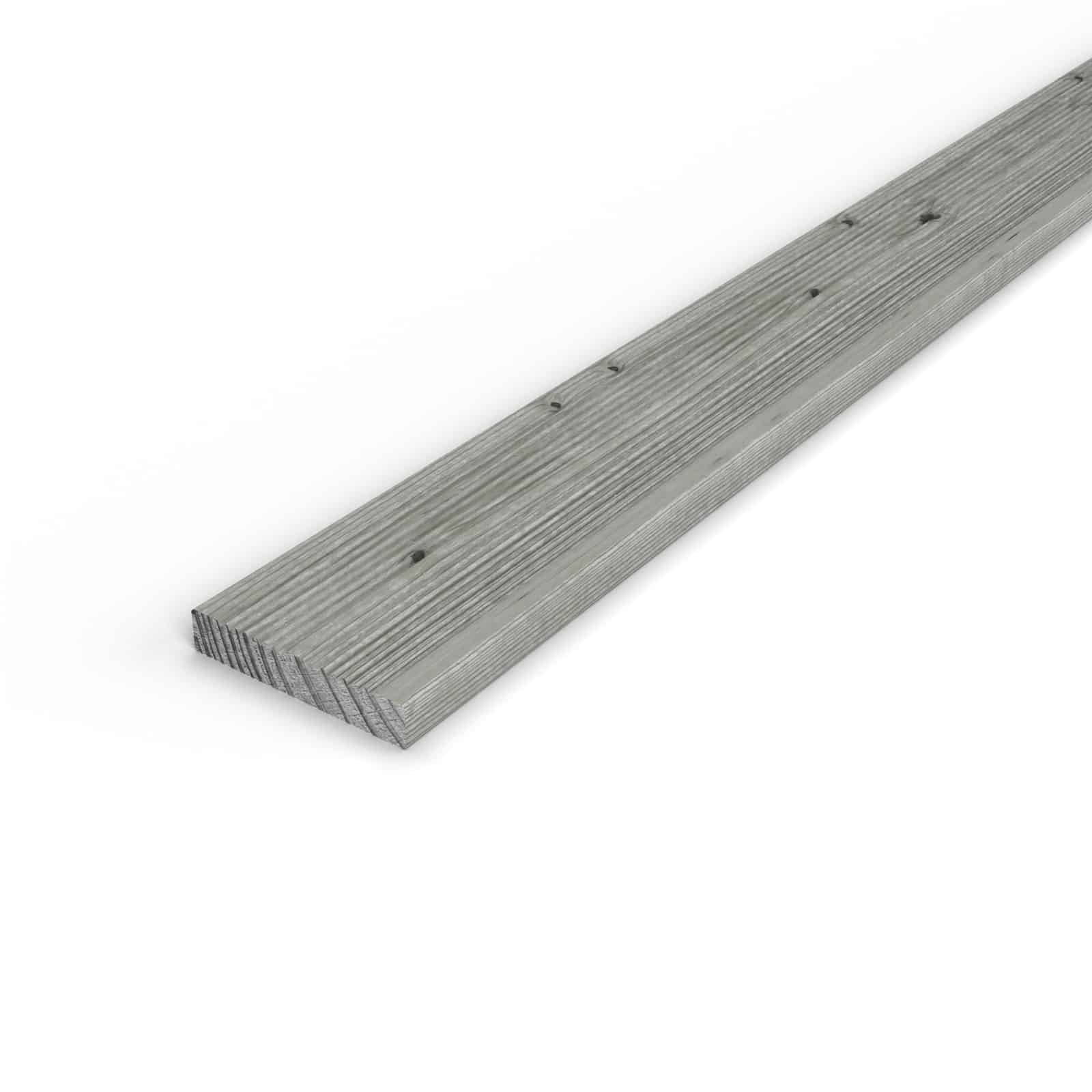 Lame de terrasse grise 27x145 en pin autoclave classe 3, 4,20 ou 5,10 m : piece