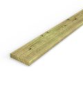 Lame pin 27x145 autoclave vert pour sol sous pergola, sans usinage : pièce seule