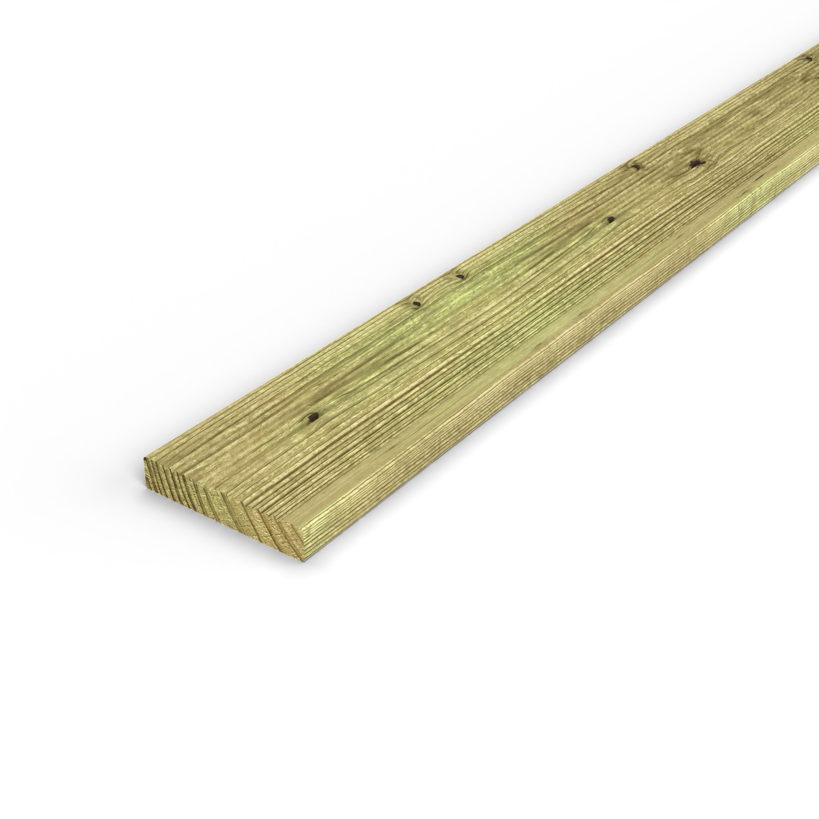 Lame pin 27x145 autoclave vert pour sol sous pergola, sans usinage : pièce seule
