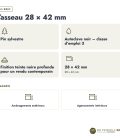 Tasseau noir 28x42 en pin traité autoclave : caractéristiques
