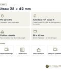 Liteau autoclave 28x42 en pin sylvestre vert : caractéristiques