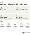 Madrier 45x195 standard sans usinage, pin autoclave : caractéristiques