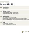 Chevron rainuré 45x95 profil H, pin autoclave vert, sans usinage : commande et livraison