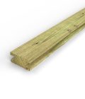 Chevron rainuré 45x95 profil H, pin autoclave vert, sans usinage : pièce seule