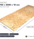 OSB poncé 900x2000 de 18 mm, rainure et languette, sans usinage : pièce cotée et longueurs