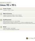 Poteau 90x90 profil L rainuré pour angle, pin autoclave vert, sans usinage : commande et livraison