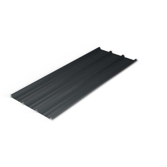 Bac acier anti-condensation anthracite pour carport : pièce seule