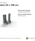 Sabot de charpente 45x108 à ailes extérieures, acier galvanisé, à l'unité : usages