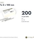 Vis inox pergola A2 à tête fraisée Torx, 4x30 à 5x100, boîte de 200 : boite ou ensemble
