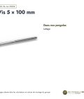 Vis inox pergola A2 à tête fraisée Torx, 4x30 à 5x100, boîte de 200 : usages