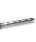 Vis inox platelage A2 5x50 double filet ou 5x60, T25, boîte de 200 : piece